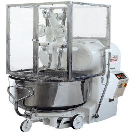 ОТРЕСТАВРИРОВАННЫЕ Б/У ТЕСТОМЕСЫ С ПОДЪЕМНЫМИ РЫЧАГАМИ PIETROBERTO С ПОДКАТНОЙ ДЕЖОЙ — МОДЕЛЬ IBT